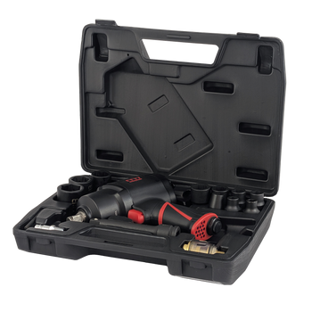 Klucz udarowy pneumatyczny z zestawem nasadek 1/2" 1627Nm NC-4255Q-KIT Mighty Seven M7